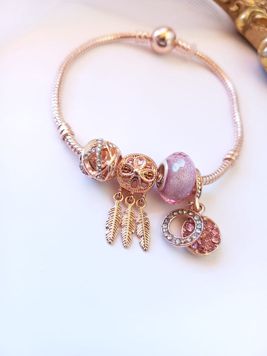Pulsera Tipo Pandora Viento de Libertad
