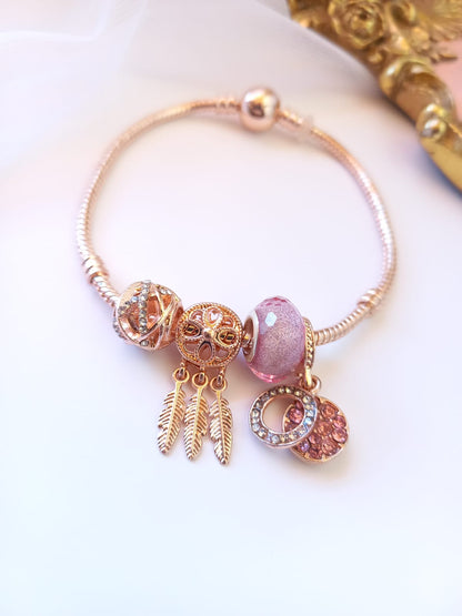 Pulsera Tipo Pandora Viento de Libertad