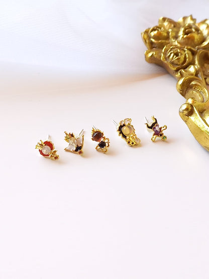 Set Aretes Villanas Encantadas